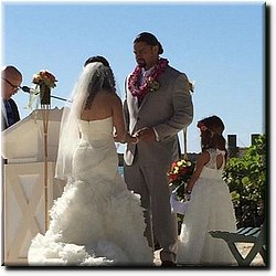 Roman Reigns' Wife Galina Joelle Becker, Wedding Photos