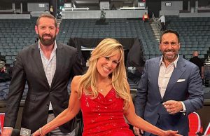 Lilian Garcia, Wade Barrett and Joe Tessitore