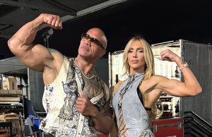 Dwayne "The Rock" Johnson and Charlotte Flair